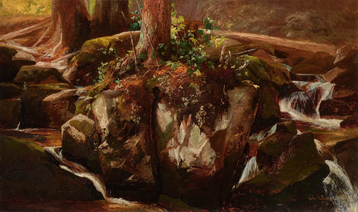A Mountain Stream, painting by Julie H. Beers