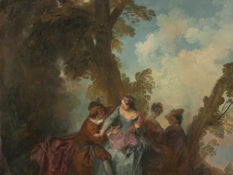 Declaration of Love, painting by Nicolas Lancret