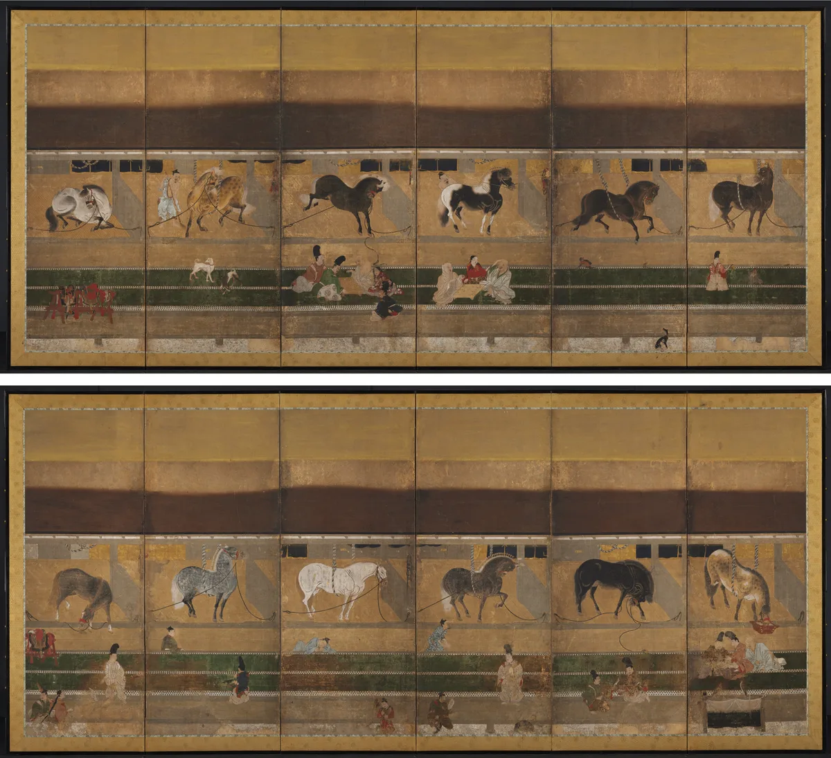 Horse Stable, painting by Unknown artist