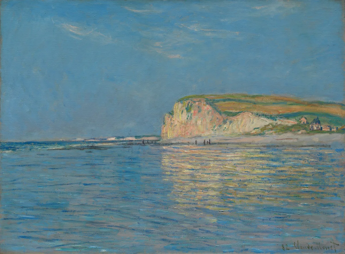 Low Tide at Pourville, near Dieppe, 1882, painting by Claude Monet