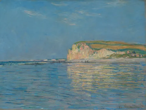 Low Tide at Pourville, near Dieppe, 1882, painting by Claude Monet