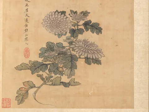 Paintings after Ancient Masters: Chrysanthemum, painting by Chen Hongshou