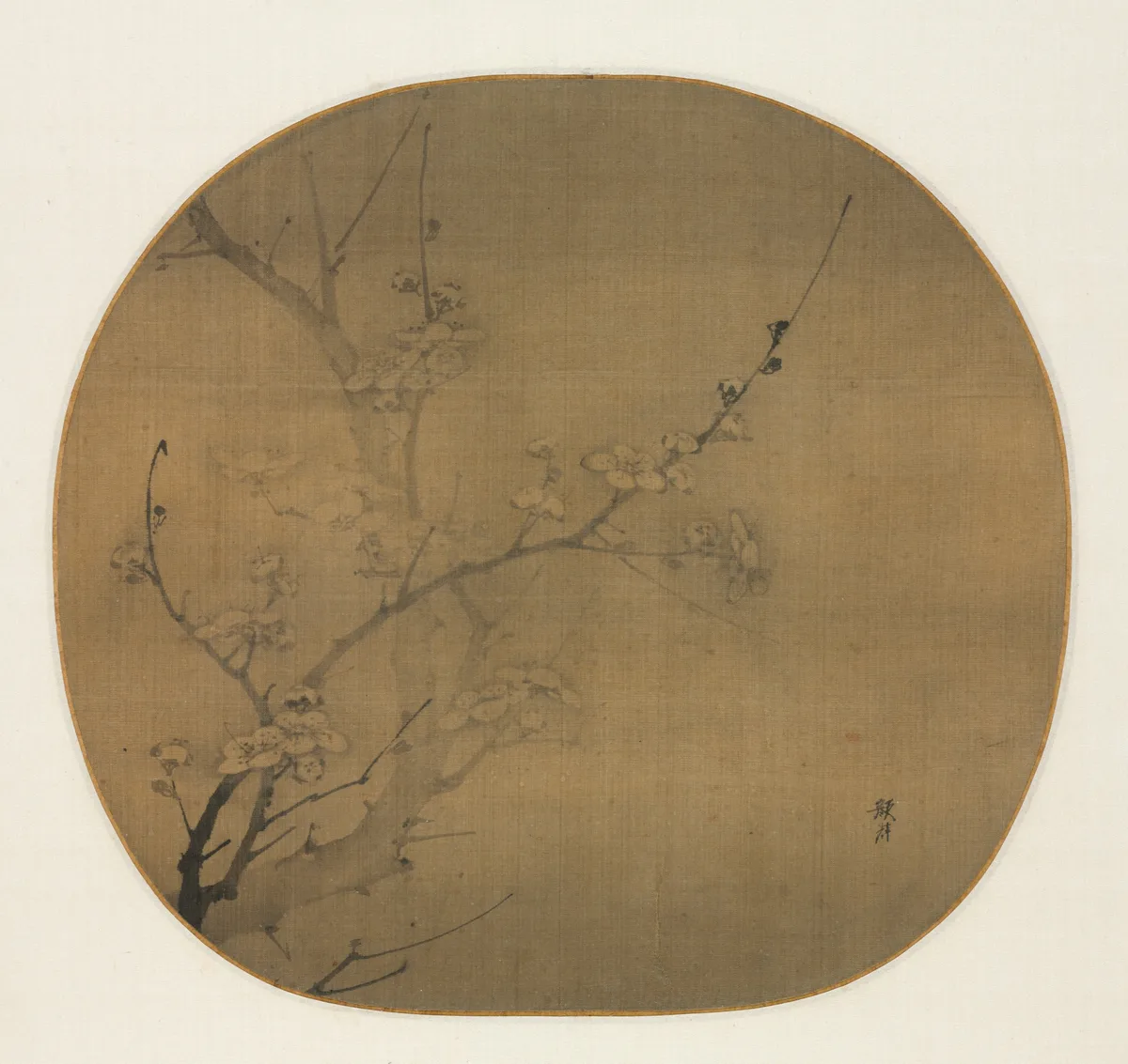 Plum Blossoms in Moonlight, painting by Yan Hui