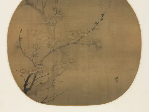 Plum Blossoms in Moonlight, painting by Yan Hui