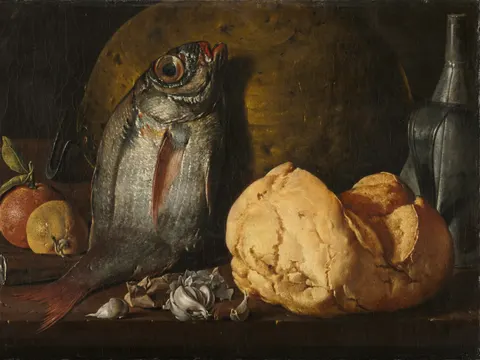 Still Life with Fish, Bread, and Kettle, painting by Luis Meléndez