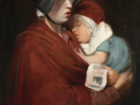 Street Singer and Child, painting by John Opie