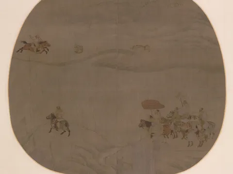 The Autumn Hunt, painting by Chen Juzhong