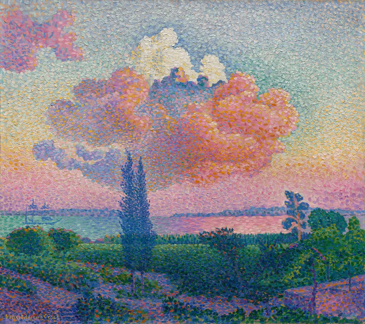 The Pink Cloud, painting by Henri-Edmond Cross