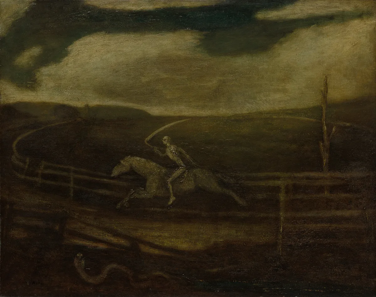 The Race Track (Death on a Pale Horse), painting by Albert Pinkham Ryder