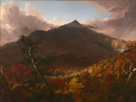 View of Schroon Mountain, Essex County, New York, After a Storm, painting by Thomas Cole
